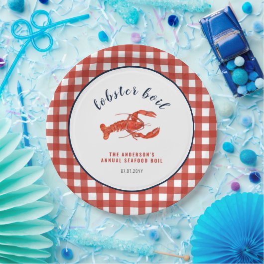 ロブスターボイルサマーファミリー懇親会 ペーパープレート (パーティー)