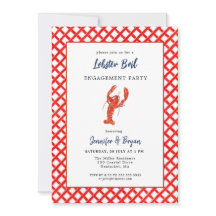 ロブスターボイルシーフード婚約パーティ招待