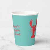 ロブスターボイルバースデーパーティーかわいいキッズブラウニー 紙コップ (左)