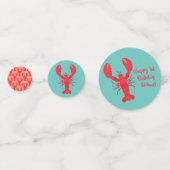 ロブスターボイルバースデーパーティーかわいい子供たち コンフェッティ (正面)