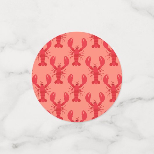 ロブスターボイルバースデーパーティーかわいい子供たち コンフェッティ (スモール正面)