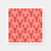 ロブスターボイルバースデーパーティーかわいい子供たち スタンダードカクテルナプキン (正面)