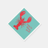 ロブスターボイルバースデーパーティーかわいい子供たち スタンダードカクテルナプキン (角)