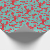 ロブスターボイルバースデーパーティーかわいい子供たち ラッピングペーパー (角)