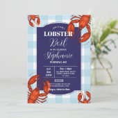 ロブスターボイルバースデーパーティー海軍シーフード 招待状 (スタンド正面)