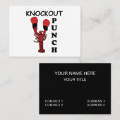 ロブスターボクシングノックアウトパンチ 名刺 (正面/裏面)