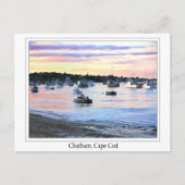 ロブスターボーツアットトワイライトケープコッド葉書 ポストカード (正面)