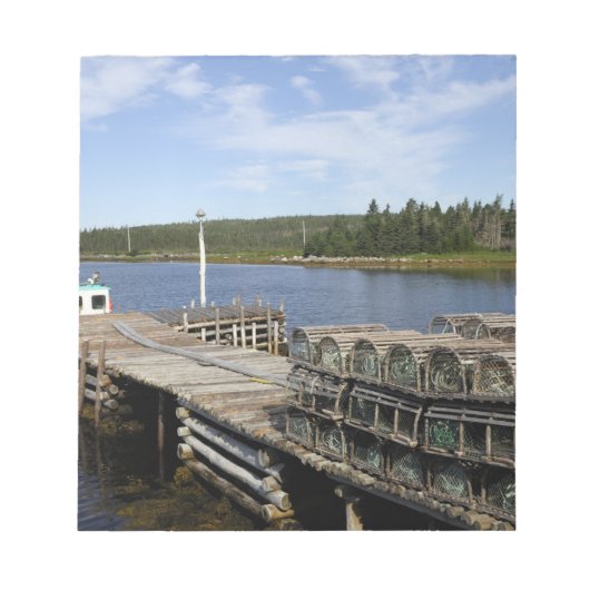 ロブスターボート，ムシャボーム，ノバスコシア，カナダ ノートパッド (正面)