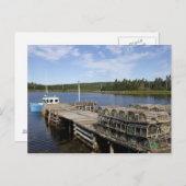 ロブスターボート,ムシャボーム,ノバスコシア,カナダ ポストカード (正面/裏面)