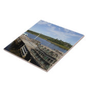 ロブスターボート、ムシャボーム、ノヴァスコシア、カナダ タイル (側面)