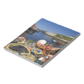 ロブスターポット、ブイ及び波止場のロープ ノートパッド (回転)