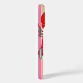 ロブスターポップ・アートのはっきりした甲殻類のキャンディストライプー Case-Mate iPhoneケース (裏面 / 右)