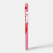 ロブスターポップ・アートのはっきりした甲殻類のキャンディストライプー Case-Mate iPhoneケース (裏面 / 左)