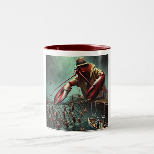 ロブスターマン・コスメ – カップのマリタイム・メイヘム ツートーンマグカップ (中央)