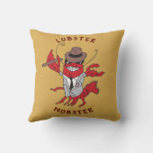 ロブスターモブ🦞漫画おもしろいギャング クッション (裏面)