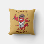 ロブスターモブ🦞漫画おもしろいギャング クッション (正面)