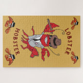 ロブスターモブ🦞漫画おもしろいギャング ジグソーパズル (横)