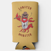 ロブスターモブ🦞漫画おもしろいギャング スリム缶クーラー (正面)