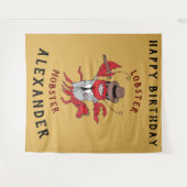 ロブスターモブ🦞漫画おもしろいギャング タペストリー (正面(横))