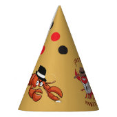 ロブスターモブ🦞漫画おもしろいギャング パーティーハット (左)