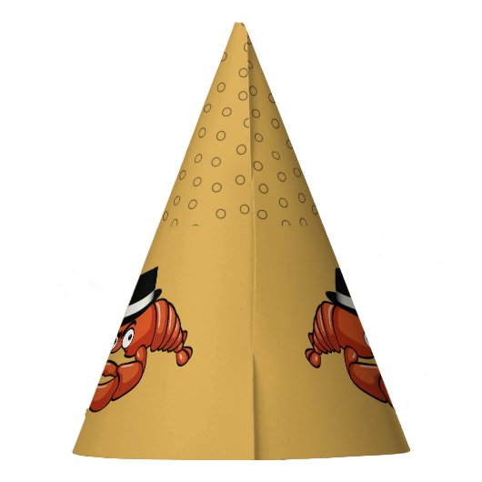 ロブスターモブ🦞漫画おもしろいギャング パーティーハット (裏面)