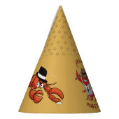 ロブスターモブ🦞漫画おもしろいギャング パーティーハット (左)