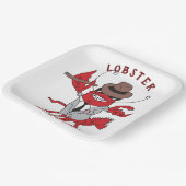 ロブスターモブ🦞漫画おもしろいギャング ペーパープレート (傾斜あり)