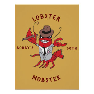 ロブスターモブ🦞漫画おもしろいギャング ポスター