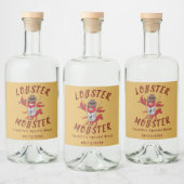 ロブスターモブ🦞漫画おもしろいギャング リキュールボトルラベル (ボトル)
