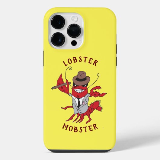 ロブスターモブ🦞漫画おもしろいギャング iPhoneケース (裏面)