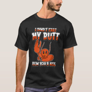 ロブスターユーモシーフードIディッドファートマイお尻吹Y Tシャツ