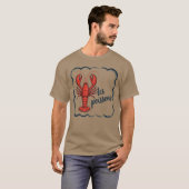 ロブスターラバーギフト＆シーフードフェスティバルアパレル ヴィンテージ Tシャツ (正面フル)