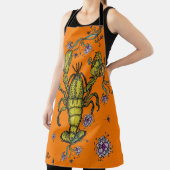 ロブスターラブエプロンinオレンジ エプロン (インサイチュ)