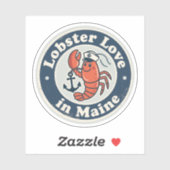 ロブスターラブ_メインマリタイムアートワーク シール (シート)