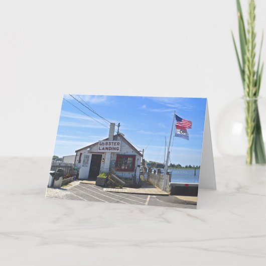 ロブスターランディングノテカード カード (正面)