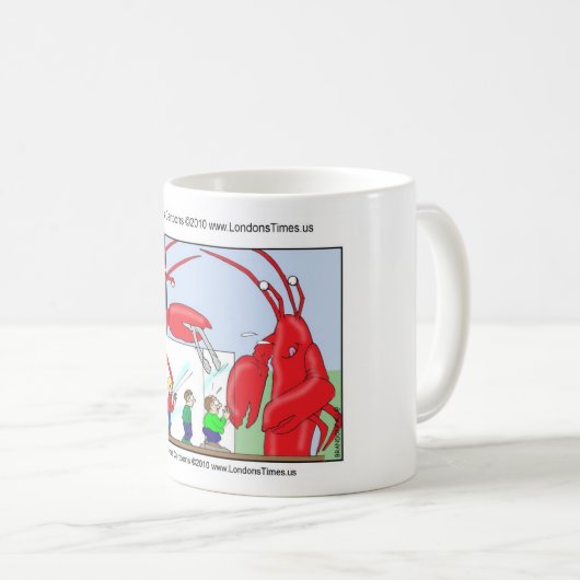 ロブスターレストラおもしろいンティースマグカップ&ギフト コーヒーマグカップ (正面右)