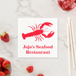 ロブスターレッド(名前)城上魚介店 スタンダードカクテルナプキン