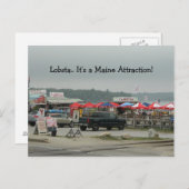 ロブスターロブスタメーンアトラクションウィスカセットシンボルや象徴PC ポストカード (正面/裏面)