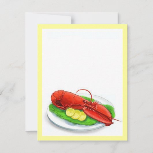 ロブスターロブスターフェストベイクボイルパーティの招待状 招待状 (裏面)