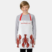 ロブスター個人用の小さなエプロン エプロン (着用した状態)