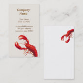 ロブスター名刺 名刺 (正面/裏面)