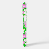 ロブスター名門私立校風の花桃緑模様単紋図 Case-Mate iPhoneケース (裏面 / 左)