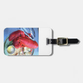 ロブスター愛好者のラベル ラゲッジタグ (正面横)