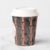 ロブスター手水色シーフードカニ沸騰素朴 紙コップ (左)