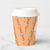 ロブスター手水色シーフードカニ煮オレンジ 紙コップ (右)