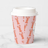 ロブスター手水色シーフードカニ煮ピンク 紙コップ (右)