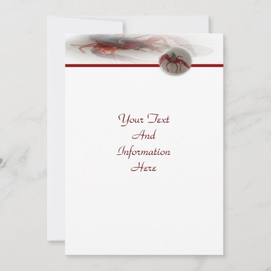 ロブスター招待状 招待状 (正面)