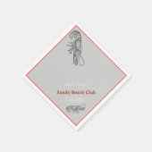 ロブスター料理 スタンダードカクテルナプキン (角)