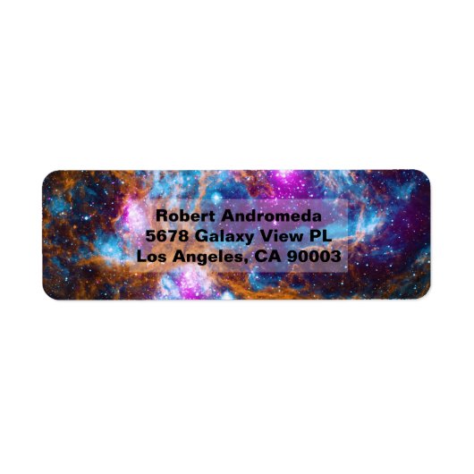 ロブスター星雲またはNGC 6357, ZGOA，アドレス ラベル (正面)