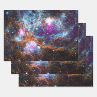 ロブスター星雲 – コズミックウィンターワンダーランド ラッピングペーパーシート